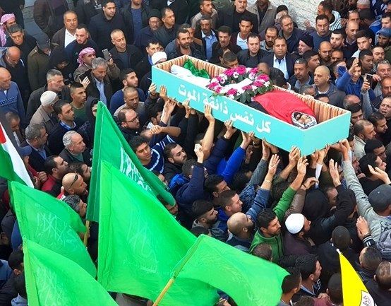 Thousands march in funeral of disabled Palestinian killed by Israeli forces in Gaza