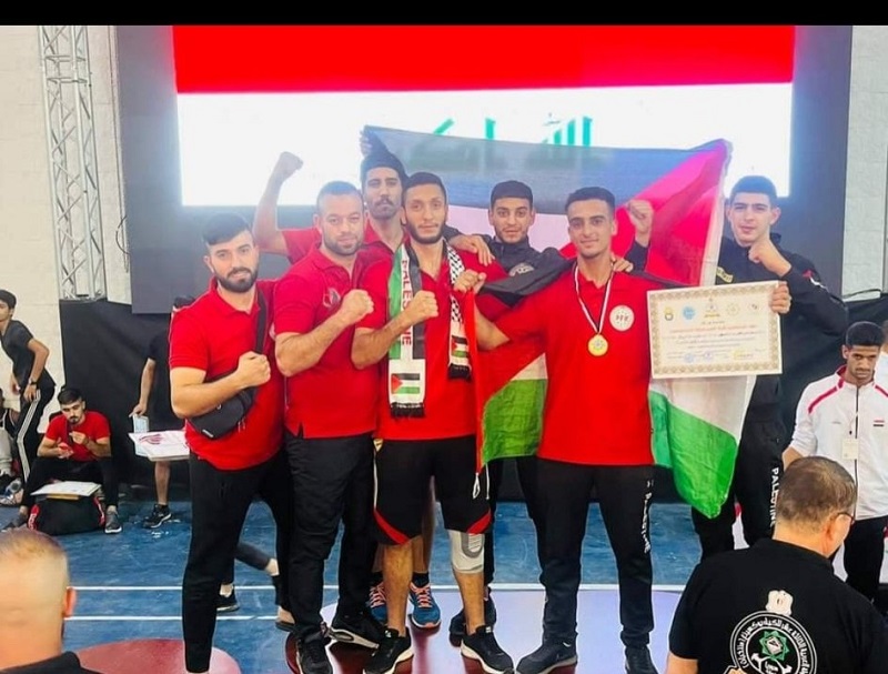 لاعب فلسطيني يحقق المركز الثاني في بطولة العرب للكيك بوكسنغ