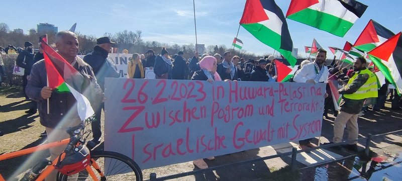 وقفة احتجاجية حاشدة ضد زيارة نتنياهو للعاصمة الالمانية برلين