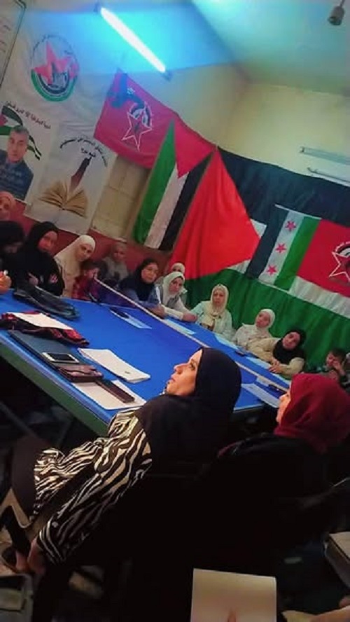 «ندى» منظمة مخيم جرمانا تؤكد أهمية مشاركة المرأة الفلسطينية في العمل الوطني والسياسي والحفاظ على التراث والهوية.
