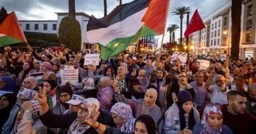 أكثر من 130 مظاهرة في 63 مدينة مغربية لنصرة غزة