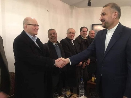 وفد «الديمقراطية» يشارك في اللقاء الفلسطيني مع وزير خارجية إيران
