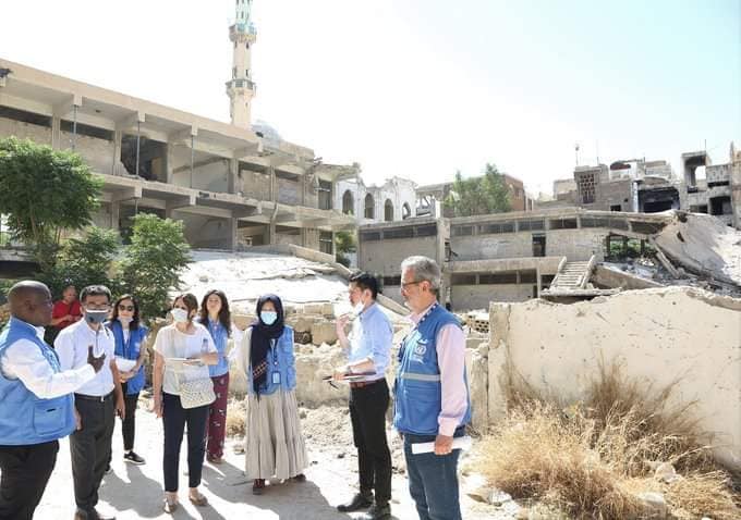 بهدف التقييم وإعادة الترميم.. وفد ياباني يزور مخيم اليرموك