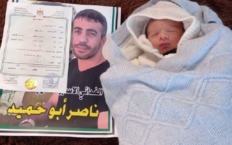 طفل جديد لأسيرٍ محرر يحمل اسم الشهيد ناصر أبو حميد