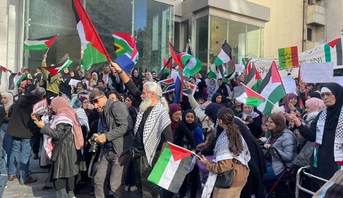 وقفة شكر أمام قنصلية جنوب افريقيا في بيروت