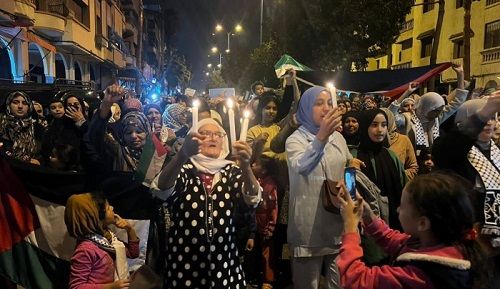 مظاهرات في المدن المغربية.. تنديدا بالحرب على قطاع غزة