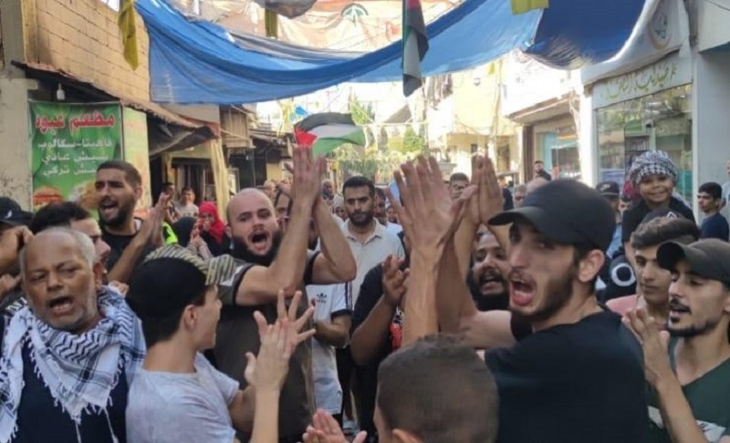 المخيمات الفلسطينية في لبنان تشهد مظاهرات دعم لقطاع غزة