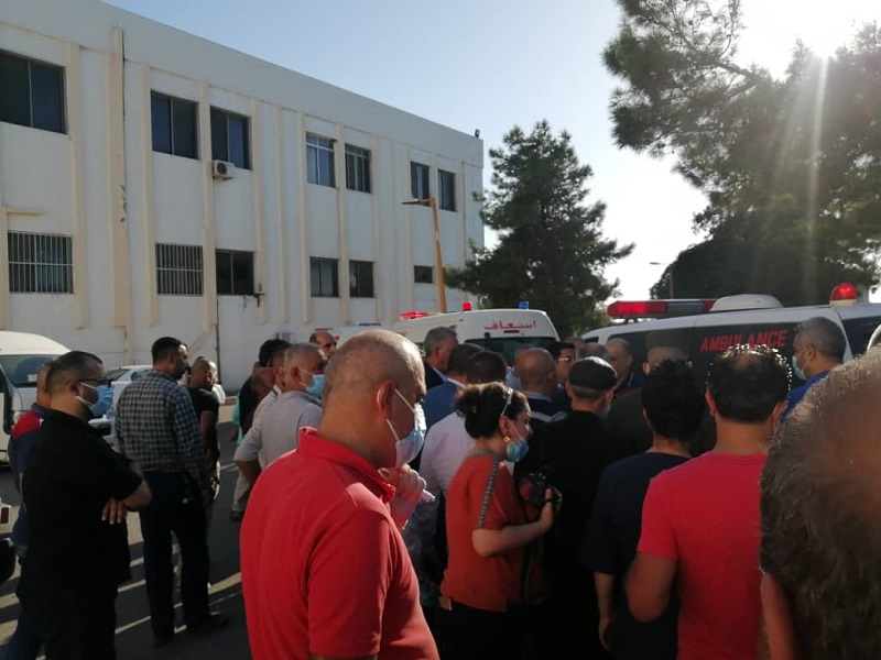 وفد من «الديمقراطية» يتفقد ضحايا غرق مركب الهجرة غير الشرعية في مستشفى باسل
