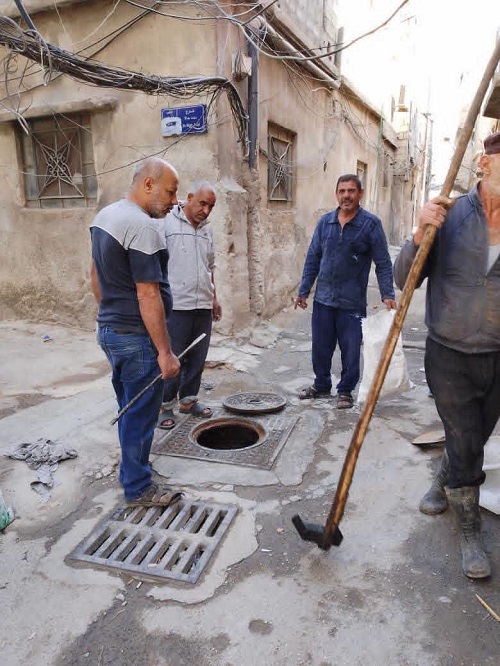 حملة تنظيف وتعزيل شاملة للريغارات