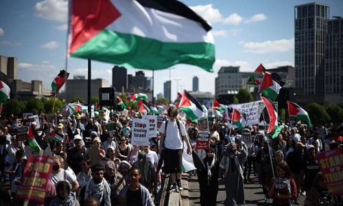 في عدة عواصم أوروبية.. مئات الآلاف يتظاهرون تضامنا مع فلسطين