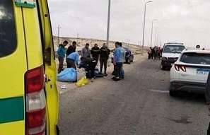 إصابات بينهم فلسطينيين في حادث تصادم شمال سيناء بمصر