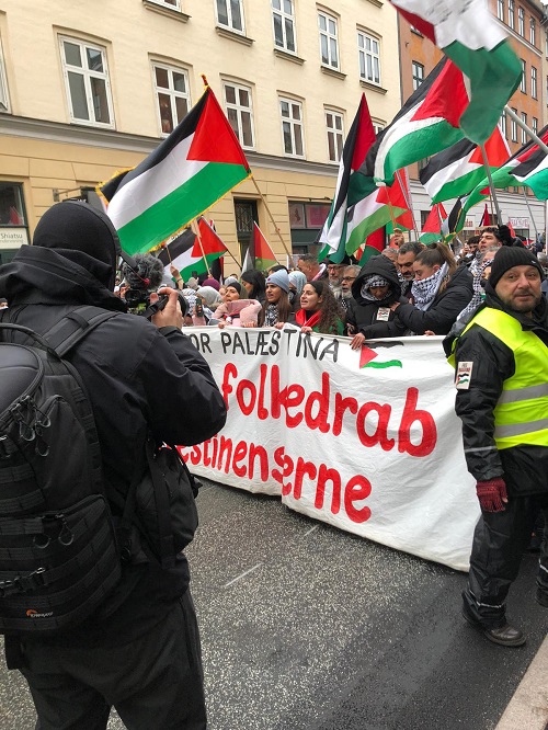 تظاهرة بمناسبة اليوم العالمي للتضامن مع الشعب الفلسطيني في كوبنهاغن