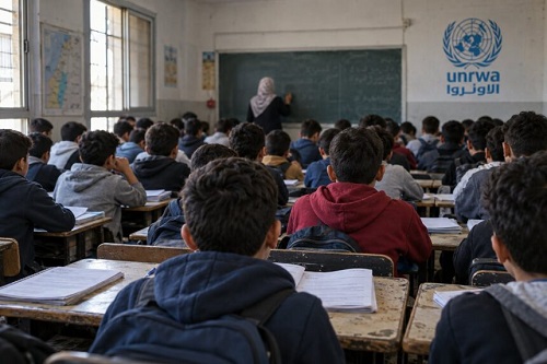 مخيم النيرب : مخاوف من اكتظاظ الصفوف بعد تقليص الشُعب في مدارس الأونروا