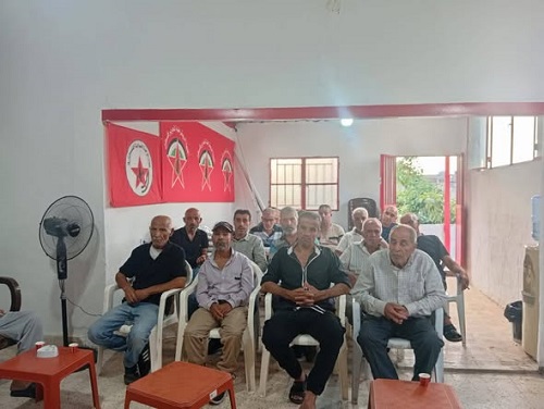 قطاع العمال في الجبهة الديمقراطية ينظم ندوة نقابية في مخيم الرشيدية جنوبي لبنان