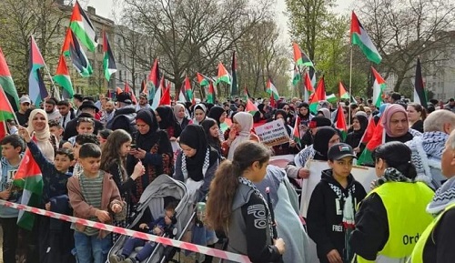في يوم الأرض .. مظاهرات كبيرة في أوروبا للتضامن مع غزة