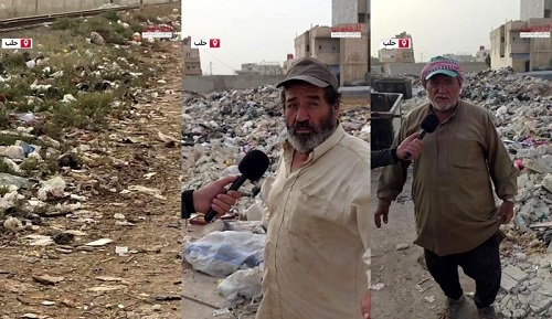 شكاوى في مخيم النيرب من تحول متنفس يومي لهم إلى مكب نفايات يهددهم بالأمراض